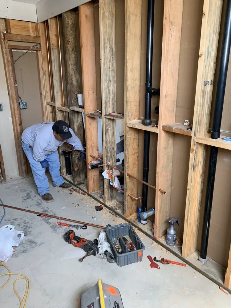 Commercial rough-in plumbing for Gas Line Repair in Oakdale